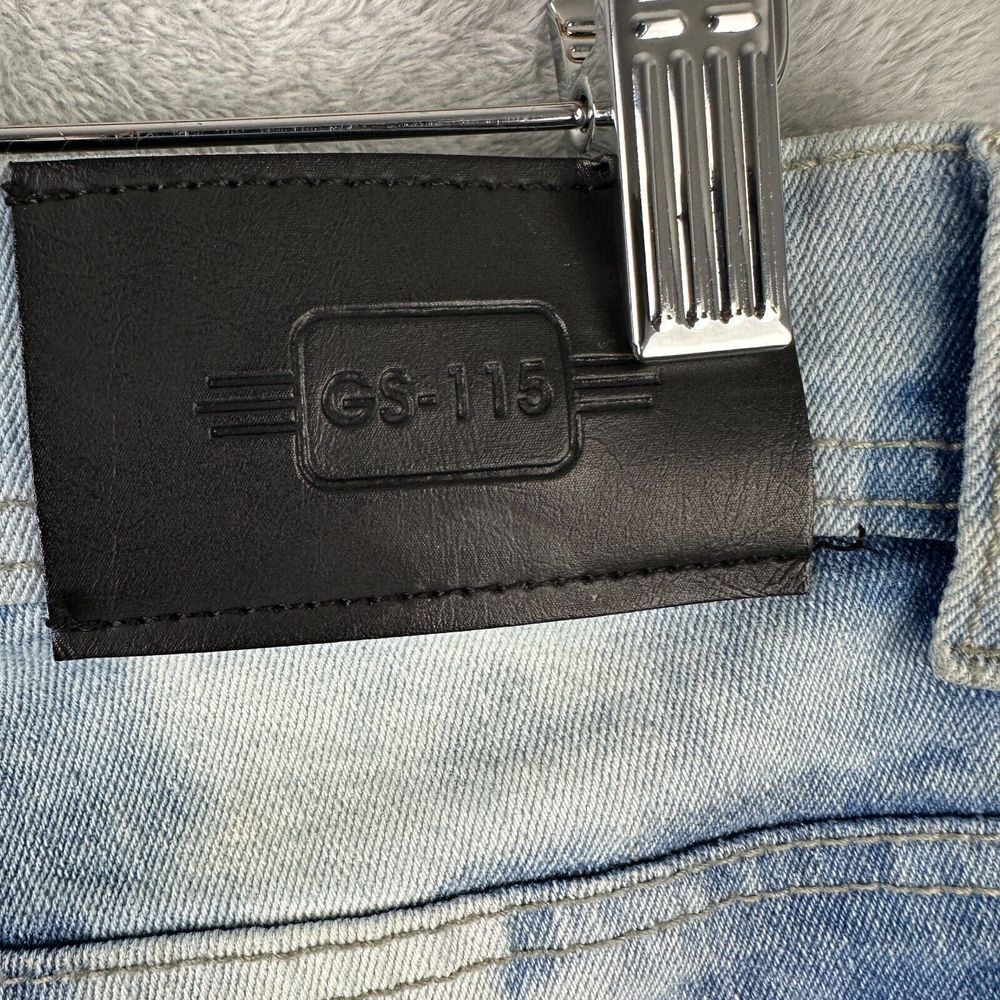 GS-115 Jeans Womens 29‎ Acid Wash Blue Stretch Denim - Picture 8 of 12